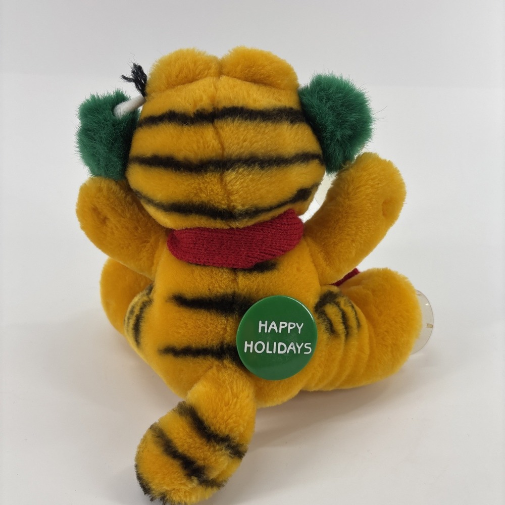 GARFIELD 6.5" Plush Window SUCTION CUP 1978 1981 Dakin Inc Christmas Vintage - Picture 6 of 8